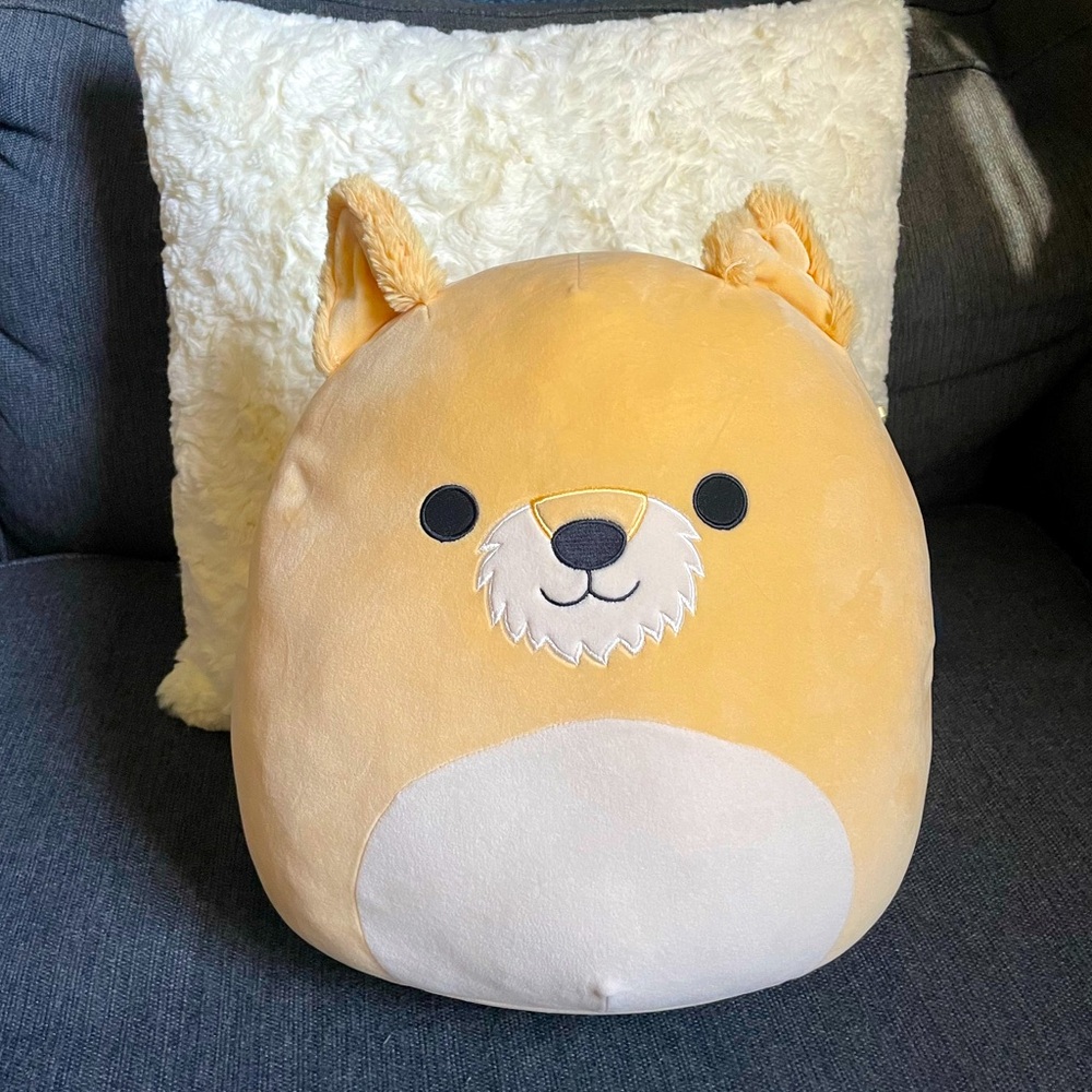 Squishmallow Cooper the Schnauzer Dog Large Plush Soft Collectible Like New Play